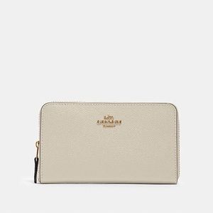 Coach Crossgrain Medium Zip Around Bifold Wallet